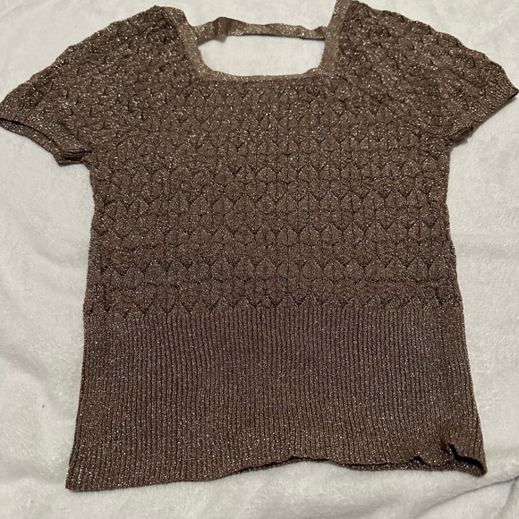 Vintage Charlotte Russe Gold Top - Picture 3 of 3